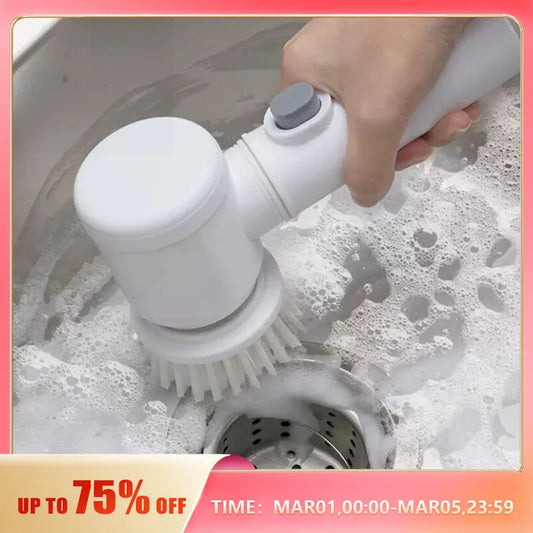 Multi-functional Electric Cleaning Brush for Kitchen and Bathroom - Wireless Handheld Power Scrubber for Dishes, Pots, and Pans