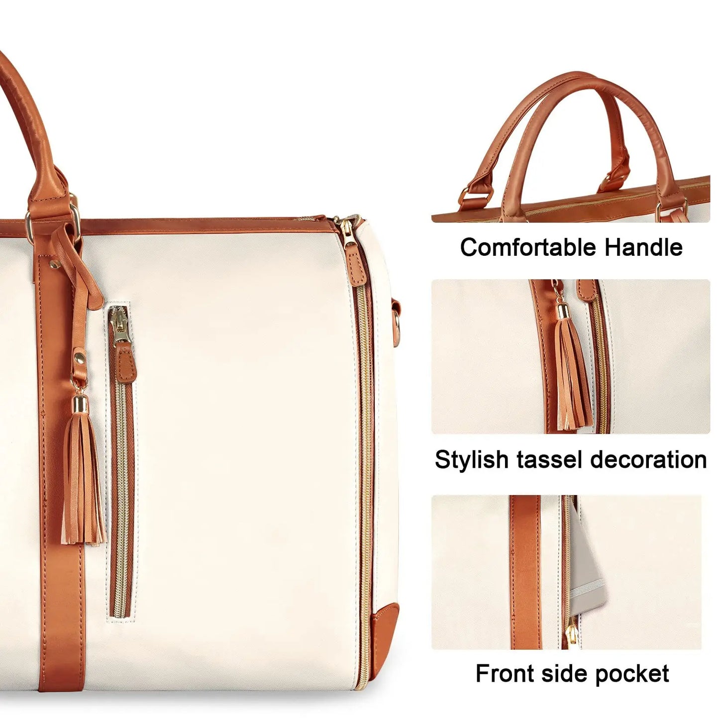 2024 Fashion Large  Folding Suit Storage Bag  High Capacity Luggage Handbag Travel Sport Outdoor Multi Function Organizer